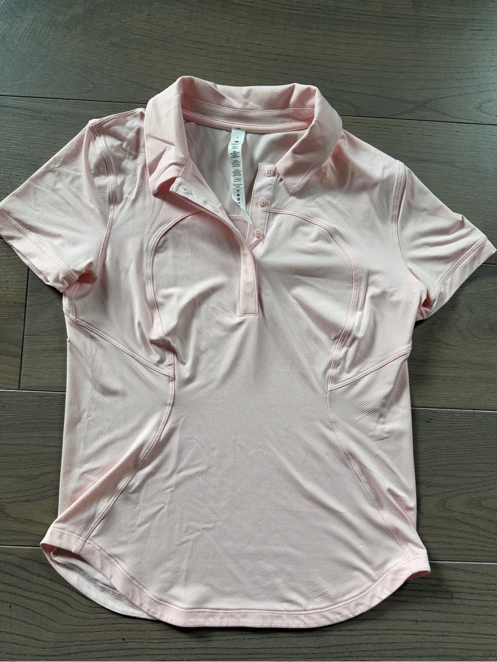 Lululemon Light Pink Women's Polo Performance Top